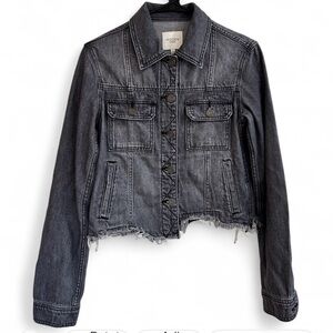 Hidden Jeans Women's Washed Black Denim Jacket